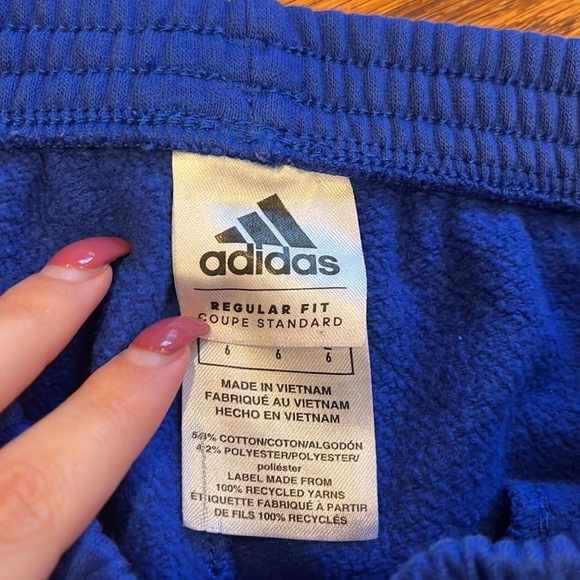 Adidas Boy’s Blue Joggers Size 6 - Picture 3 of 5